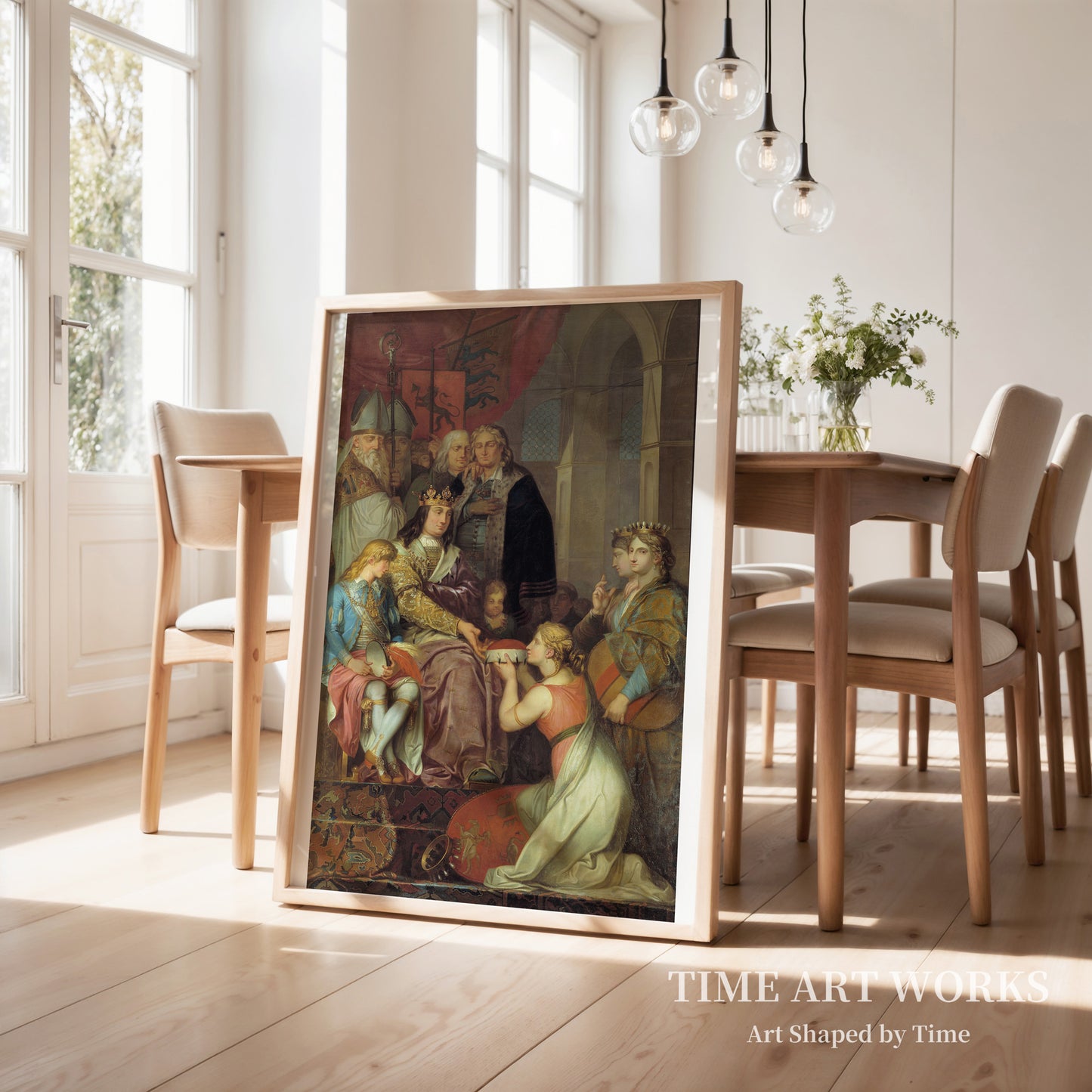 クリスチャン1世の寓意(Christian I ophøjer Holsten til hertugdømme i 1474. Allegori. Maleri udført til Christiansborg Slot)— アビルドガード、ニコライ(Abildgaard, Nicolai)