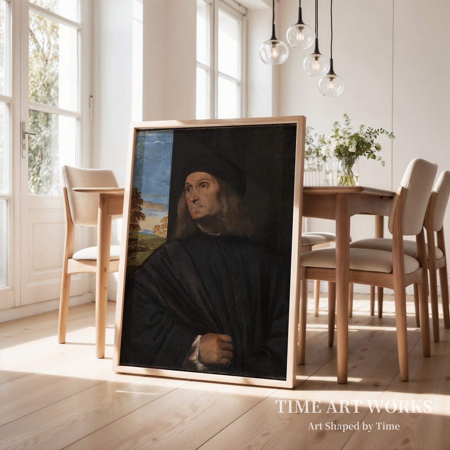 ヴェネツィア派の画家ジョヴァンニ・ベリーニ(1431/36年頃 - 1516年)の肖像画?(Portræt af den venezianske maler Giovanni Bellini (ca. 1431/36 - 1516)?)— ティツィアーノ(Tizian)