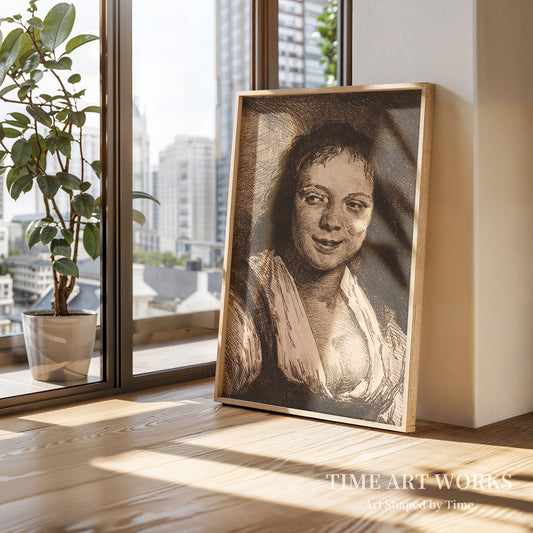 笑う少女(フランス・ハルス作)(Leende pige, efter Frans Hals)— シュワルツ、フランス(Schwartz, Frans)