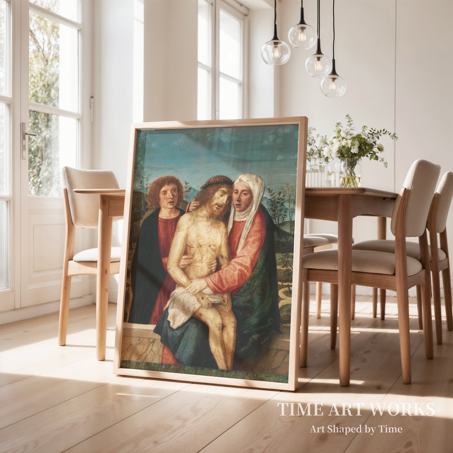 ピエタ(Pietà. Den døde Kristus med Jomfru Maria og Johannes Evangelisten)— マンスエティ、ジョヴァンニ・ディ・ニッコロ(Mansueti, Giovanni di Niccolò)