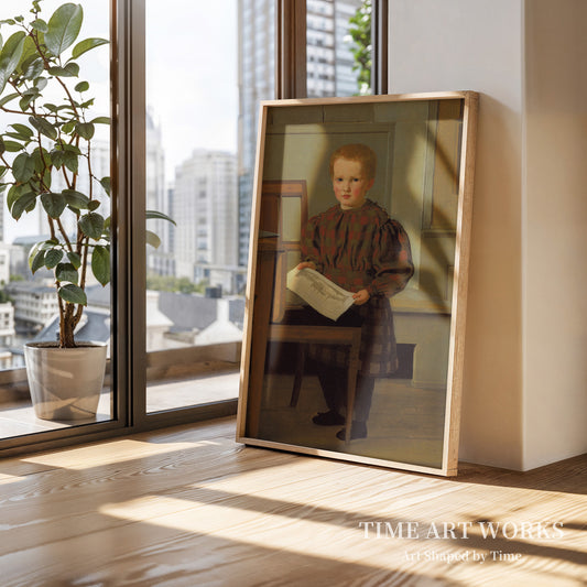 若きジュリアス(Julius Eckersberg som dreng i Eckersbergs atelier på Charlottenborg)— コエブケ、クリスチャン(Købke, Christen)
