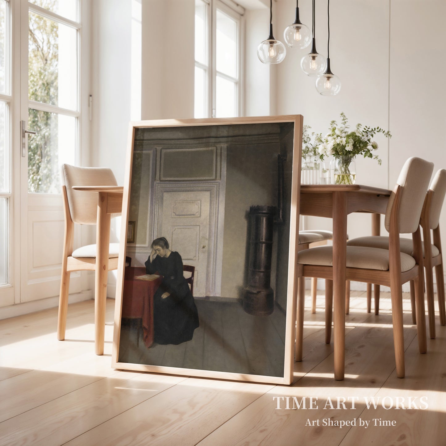 リビングルームにて(Stue i Strandgade med kunstnerens hustru)— ハンマースホイ、ヴィルヘルム(Hammershøi, Vilhelm)