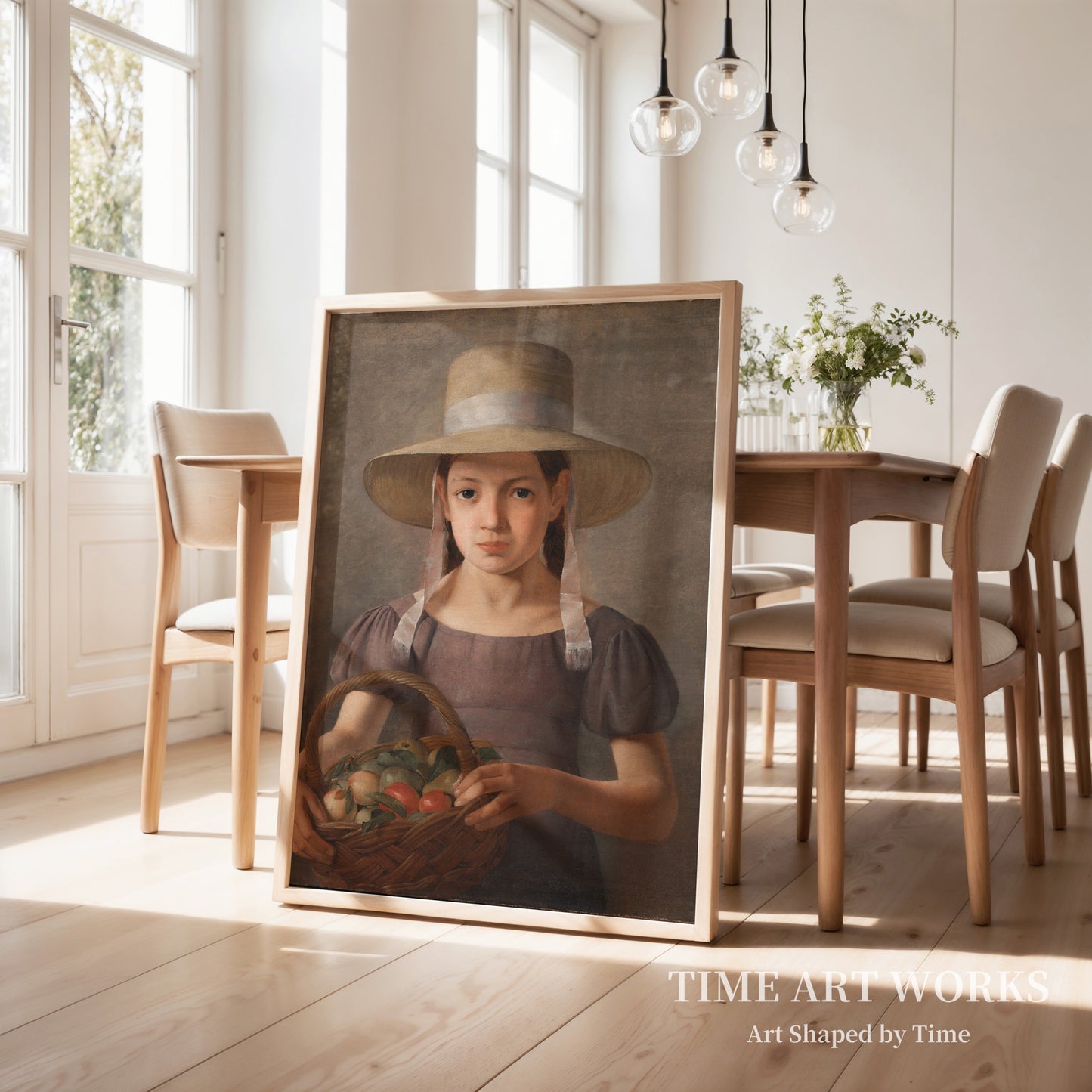 かごに果物を入れた少女(Pige med frugter i en kurv)— ロエド、ヨルゲン(Roed, Jørgen)