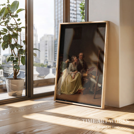画家と妻のロージーネ(旧姓ドルシェル)(Kunstneren og hans hustru Rosine, f. Dørschel)— ユール、イェンス(Juel, Jens)