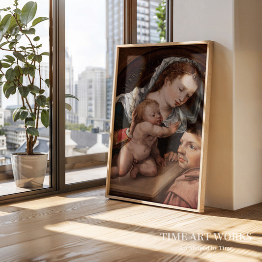 聖母子像と寄進者(Madonna med Barnet og en donator)— ゴッサールト、ヤン(Gossaert, Jan)