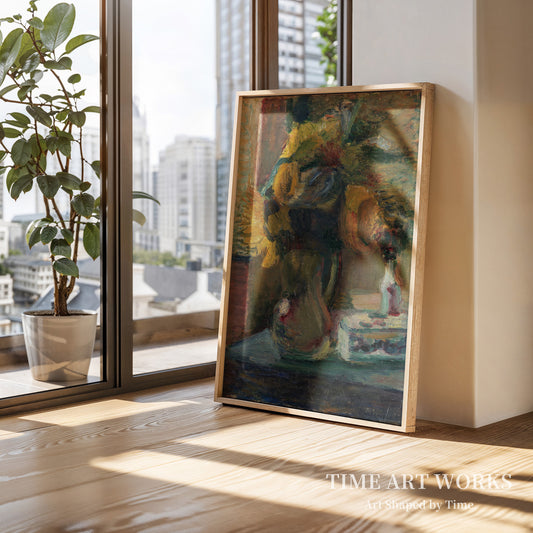 花瓶に生けられたヒマワリ(Solsikker i en vase)— マティス、アンリ(Matisse, Henri)