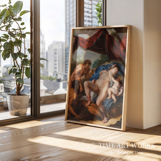 眠れるヴィーナス(Sovende Venus med Cupido belures af satyrer)— ルーベンス、ピーテル・パウル(Rubens, Peter Paul)