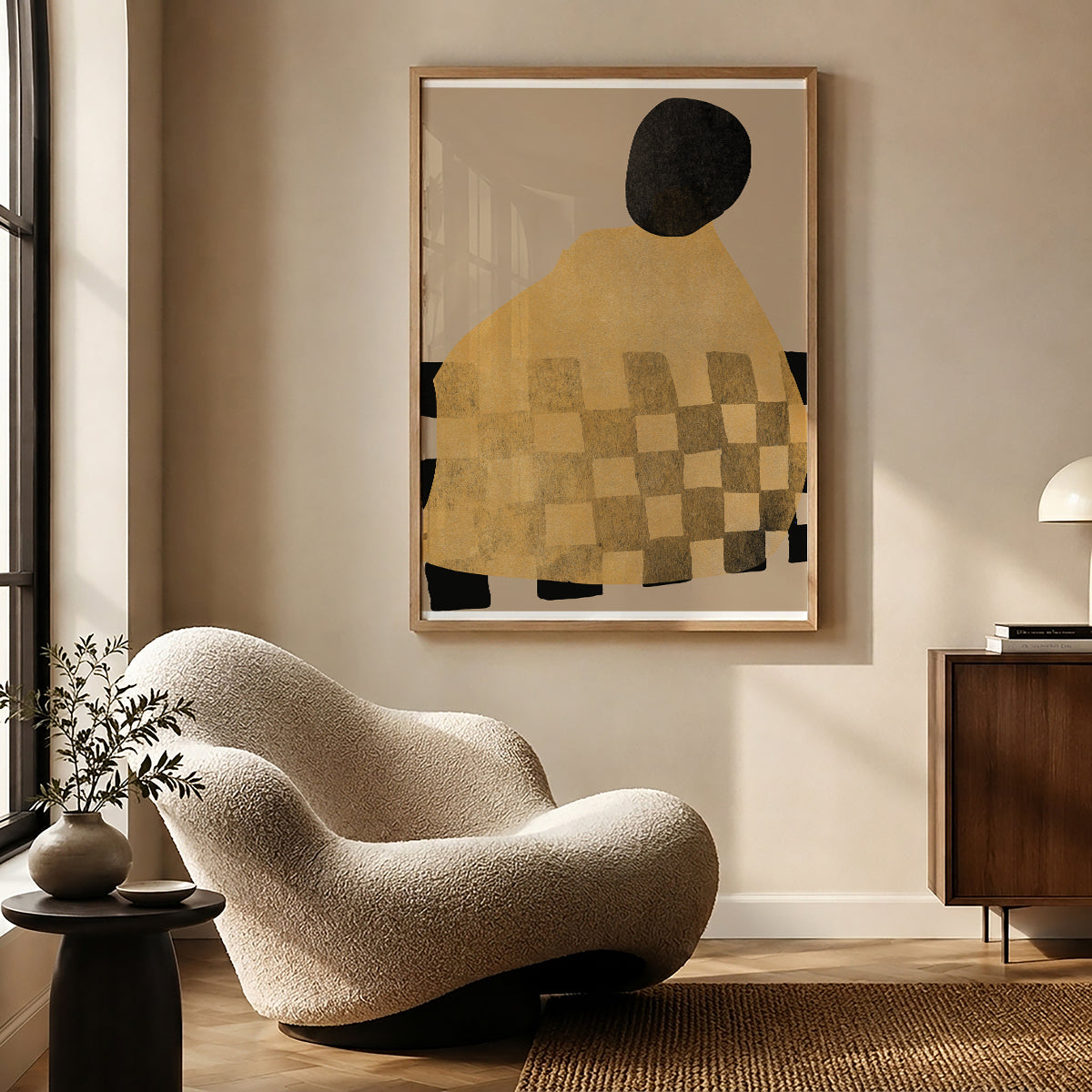 TAWミッドセンチュリーモダン アブストラクトTAW Mid Century Modern Abstract Art Poster No.004