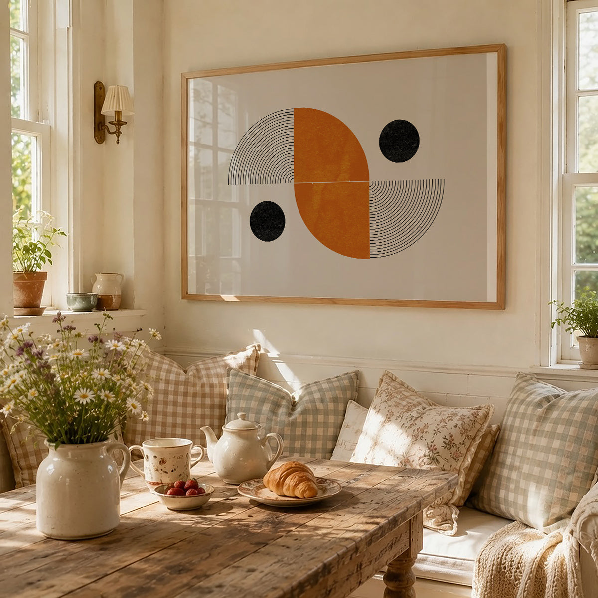 TAWミッドセンチュリーモダン アブストラクトTAW Mid Century Modern Abstract Art Poster No.007