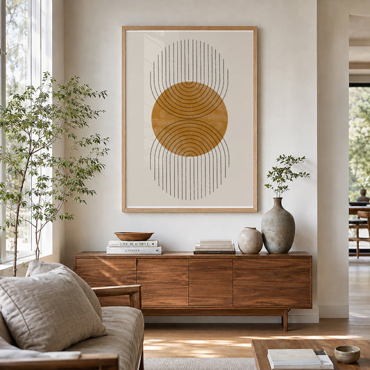 TAWミッドセンチュリーモダン アブストラクトTAW Mid Century Modern Abstract Art Poster No.008