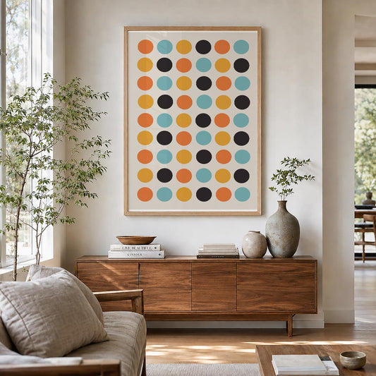 TAWミッドセンチュリーモダン アブストラクトTAW Mid Century Modern Abstract Art Poster No.018