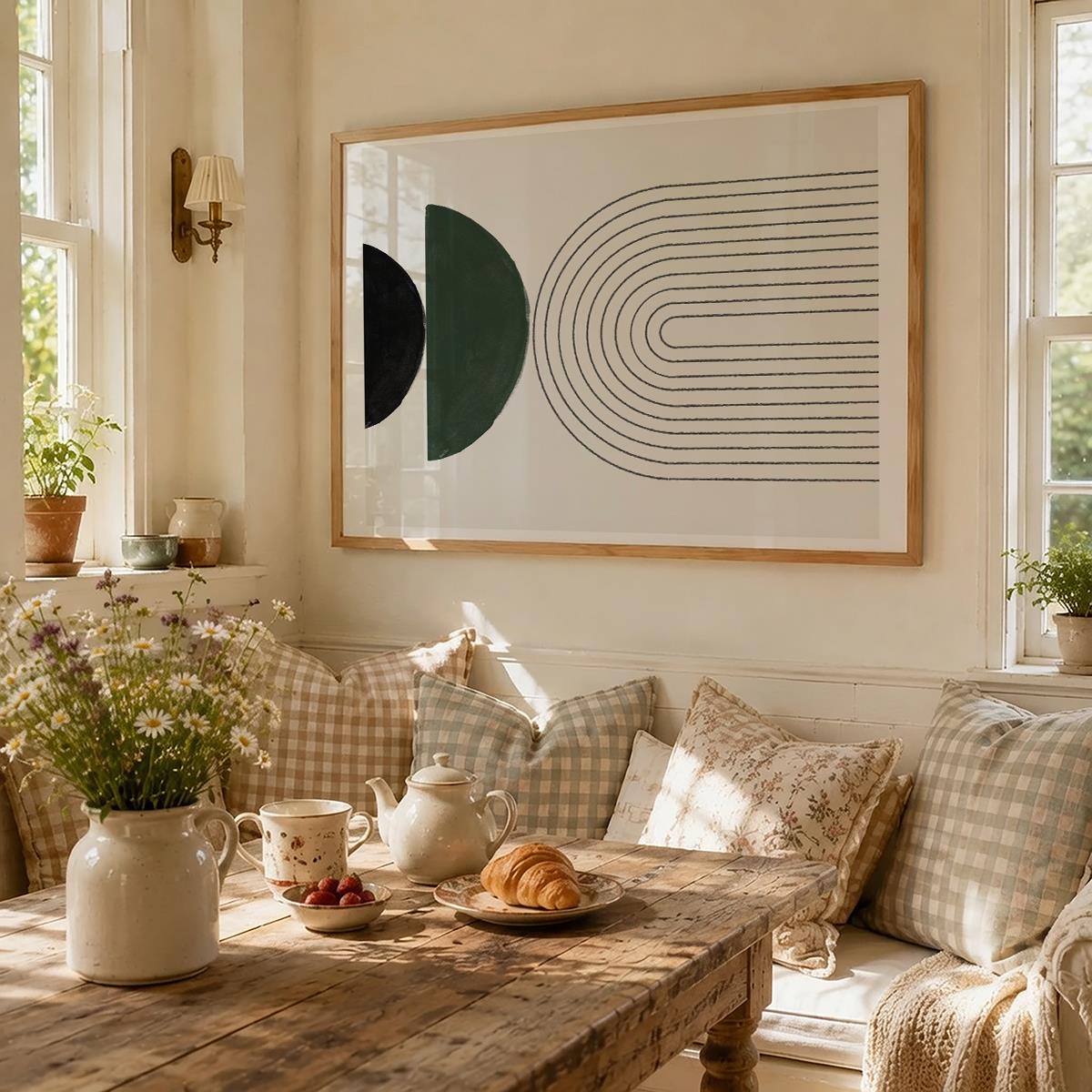 TAWミッドセンチュリーモダン アブストラクトTAW Mid Century Modern Abstract Art Poster No.022