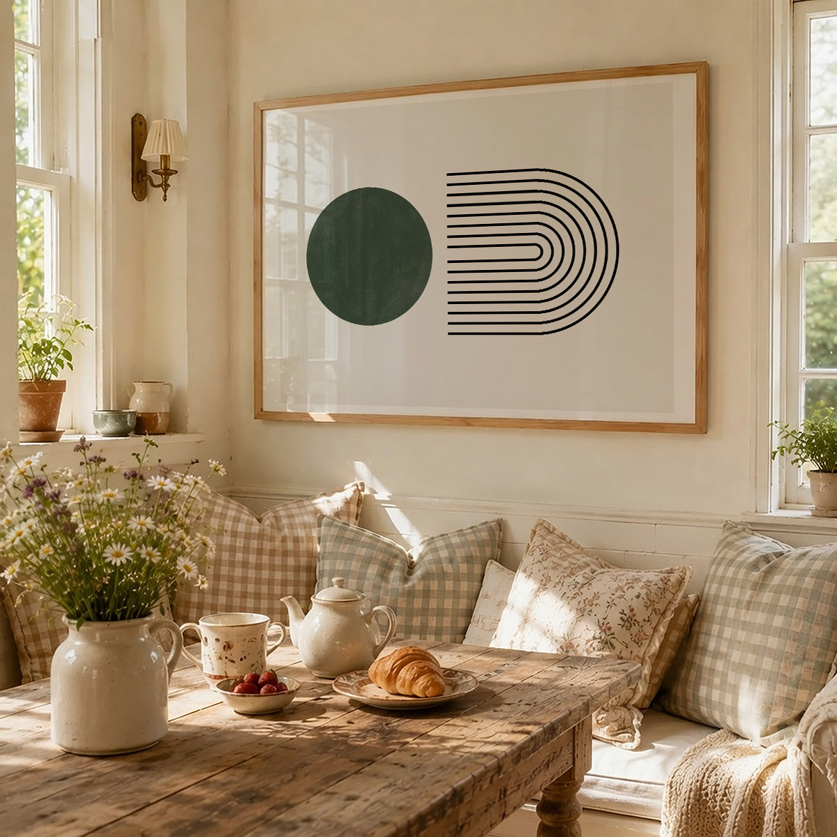 TAWミッドセンチュリーモダン アブストラクトTAW Mid Century Modern Abstract Art Poster No.024