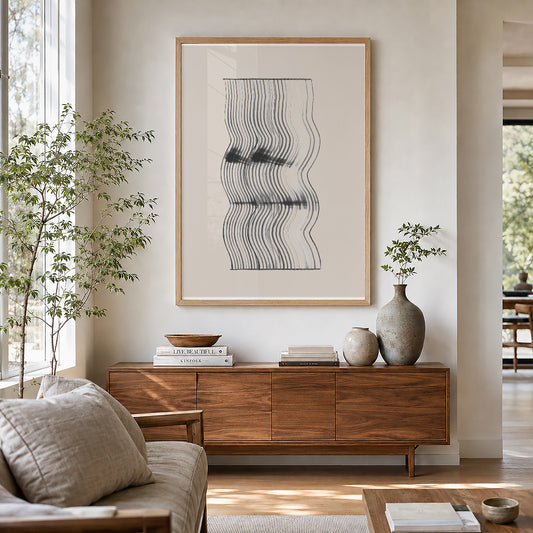 TAWミッドセンチュリーモダン アブストラクトTAW Mid Century Modern Abstract Art Poster No.027