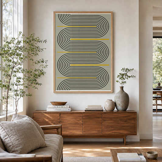 TAWミッドセンチュリーモダン アブストラクトTAW Mid Century Modern Abstract Art Poster No.029