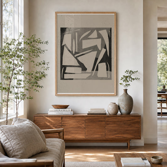 TAWミッドセンチュリーモダン アブストラクトTAW Mid Century Modern Abstract Art Poster No.040