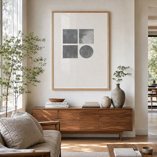 TAWミッドセンチュリーモダン アブストラクトTAW Mid Century Modern Abstract Art Poster No.051