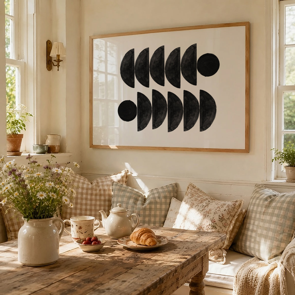 TAWミッドセンチュリーモダン アブストラクトTAW Mid Century Modern Abstract Art Poster No.054
