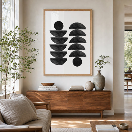TAWミッドセンチュリーモダン アブストラクトTAW Mid Century Modern Abstract Art Poster No.054