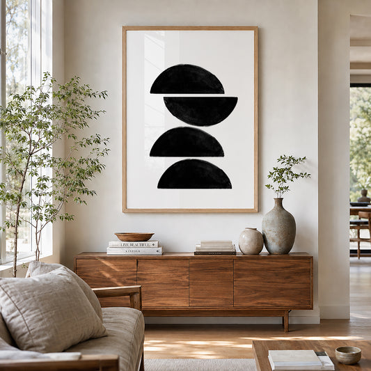 TAWミッドセンチュリーモダン アブストラクトTAW Mid Century Modern Abstract Art Poster No.055