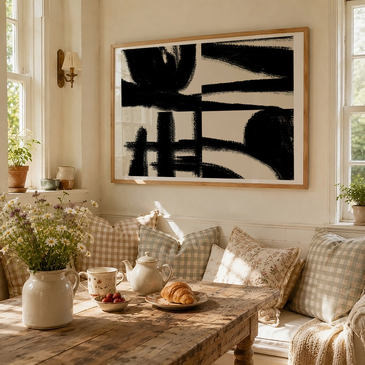 TAWミッドセンチュリーモダン アブストラクトTAW Mid Century Modern Abstract Art Poster No.058