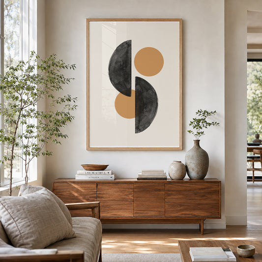 TAWミッドセンチュリーモダン アブストラクトTAW Mid Century Modern Abstract Art Poster No.065