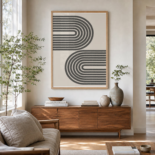 TAWミッドセンチュリーモダン アブストラクトTAW Mid Century Modern Abstract Art Poster No.070