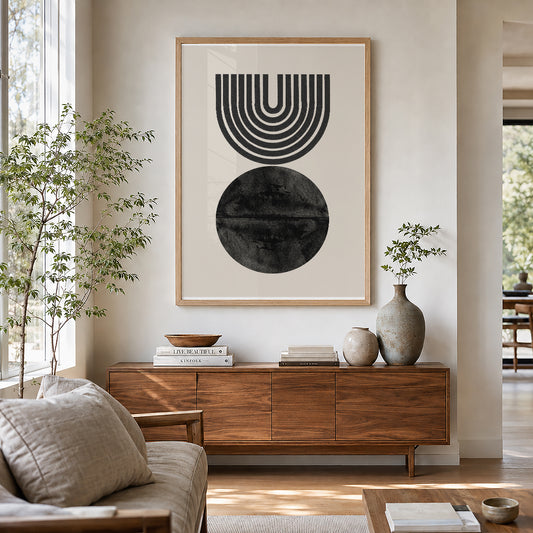TAWミッドセンチュリーモダン アブストラクトTAW Mid Century Modern Abstract Art Poster No.071