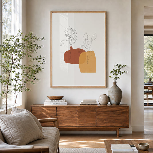 TAWミッドセンチュリーモダン アブストラクトTAW Mid Century Modern Abstract Art Poster No.084