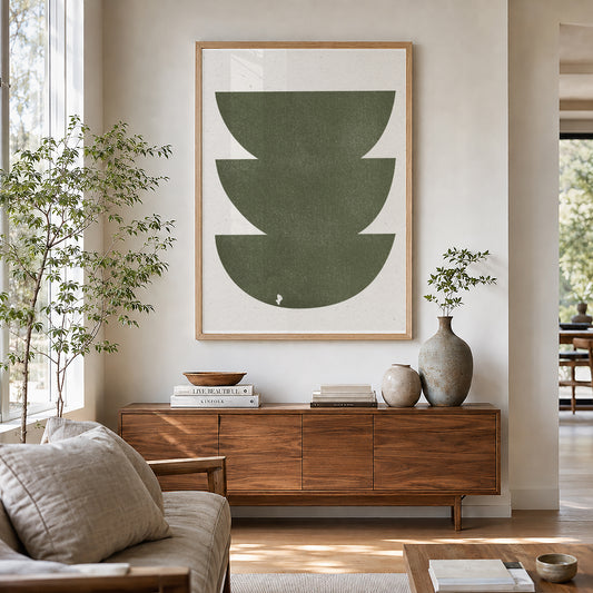 TAWミッドセンチュリーモダン アブストラクトTAW Mid Century Modern Abstract Art Poster No.090