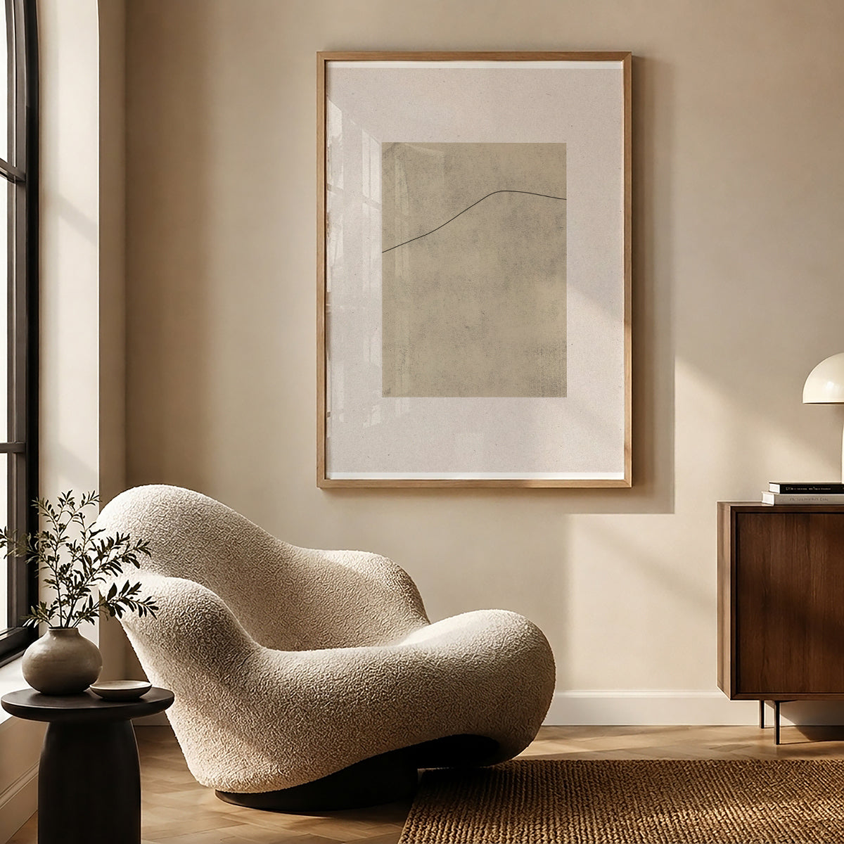 TAWミッドセンチュリーモダン アブストラクトTAW Mid Century Modern Abstract Art Poster No.092