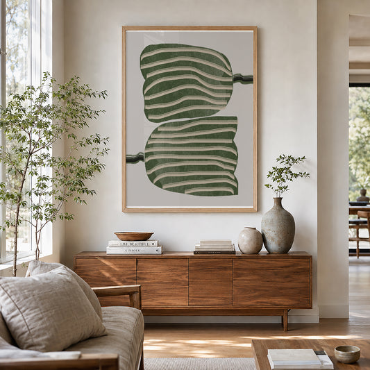TAWミッドセンチュリーモダン アブストラクトTAW Mid Century Modern Abstract Art Poster No.097