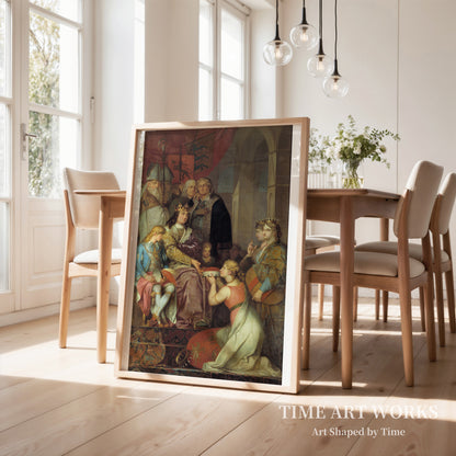 クリスチャン1世の寓意（Christian I ophøjer Holsten til hertugdømme i 1474. Allegori. Maleri udført til Christiansborg Slot）— アビルドガード、ニコライ（Abildgaard, Nicolai）