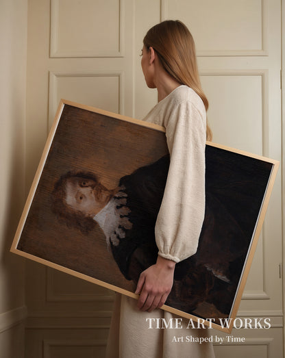 画家コルネリス・ファン・ポーレンブルクの肖像（Portræt af maleren Cornelis van Poelenburgh）— ダイク、アンソニー・ヴァン（Dyck, Anthony van）