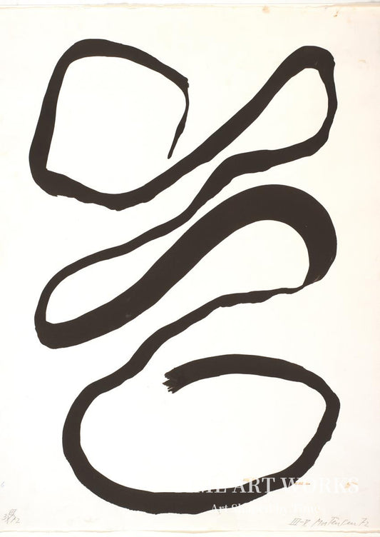 『Signature』習作（Forlæg for den serigrafiske mappe "Signatur", 1973）— モーテンセン、リチャード（Mortensen, Richard）