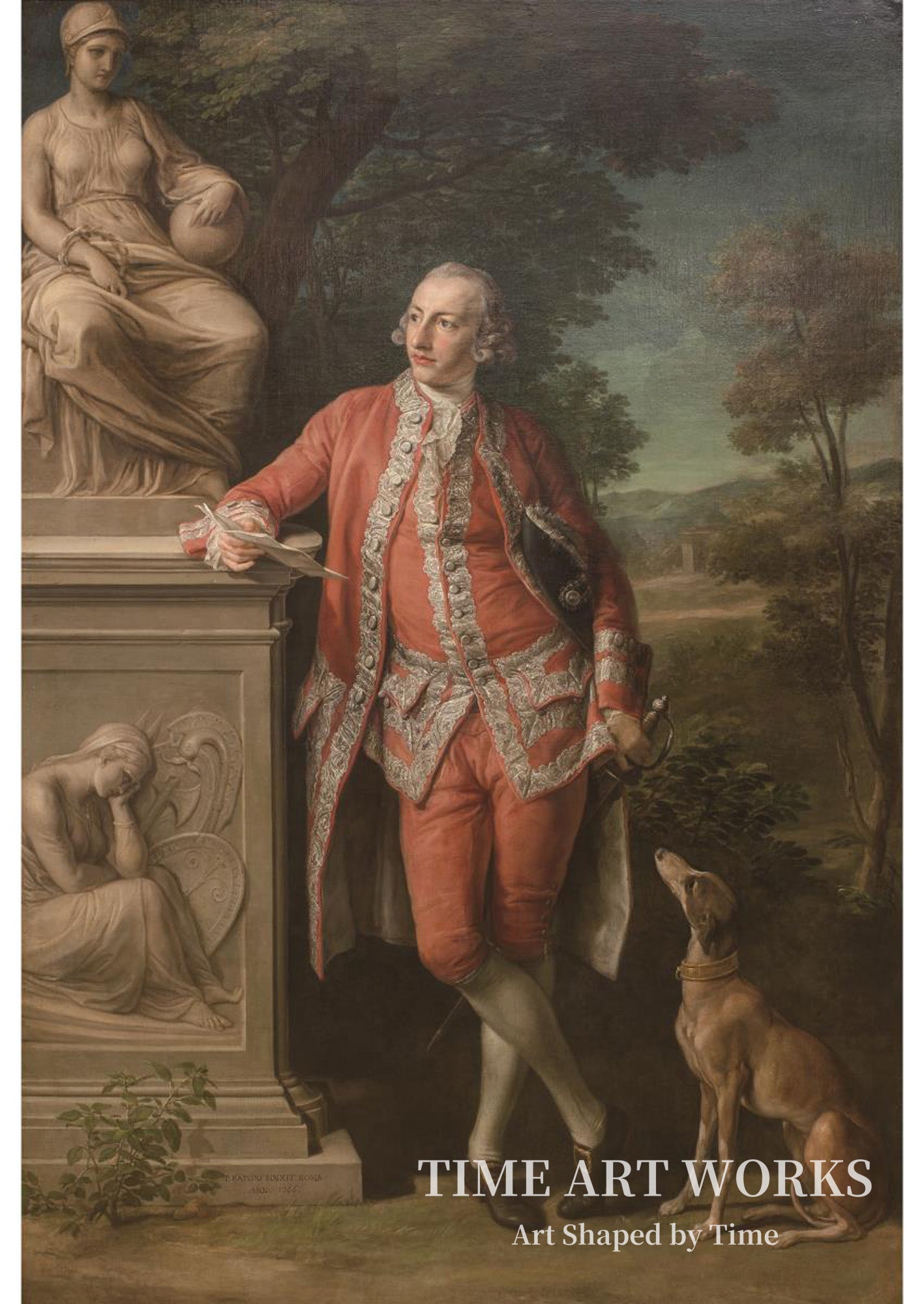 ピーター・ベックフォードの肖像（Peter Beckford, landowner, Dorset）— バトーニ、ポンペオ・ジローラモ（Batoni, Pompeo Girolamo）