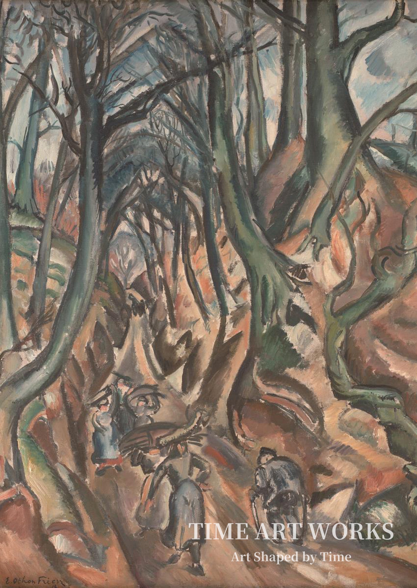 冬の空洞の道（Hulvejen ved vintertid）— フリーズ、エミール・オトン（Friesz, Emile Othon）