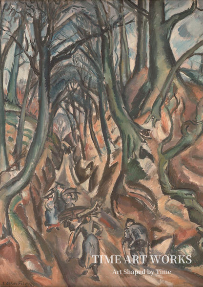 冬の空洞の道（Hulvejen ved vintertid）— フリーズ、エミール・オトン（Friesz, Emile Othon）