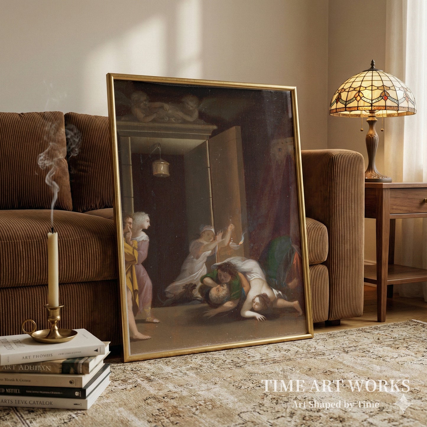 パリス、驚愕の場（Paris hos Helena overraskes af Menelaos）— ゲルトン、トゥーサン（Gelton, Toussaint）