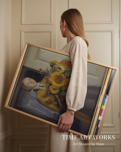 ひまわりの少女（Pigen med solsikkerne）— アンカー、マイケル（Ancher, Michael）
