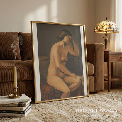 赤いクッションの裸婦（Femme nue au coussin rouge）— ドラン、アンドレ（Derain, André）