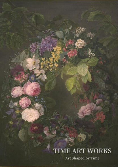 花のリース（En blomsterkrans）— トムセン、エマ（Thomsen, Emma）