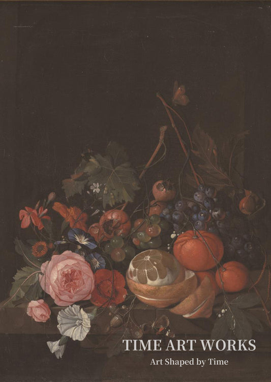 花と果物（Blomster og frugt）— ホーム、ヤン・ダヴィッツゾーン。（Heem, Jan Davidsz. de）