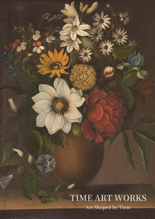 花瓶に生けられた花（Vase med blomster）— ベーレンス、マグダレーネ・マルグレーテ（Bärens, Magdalene Margrethe）