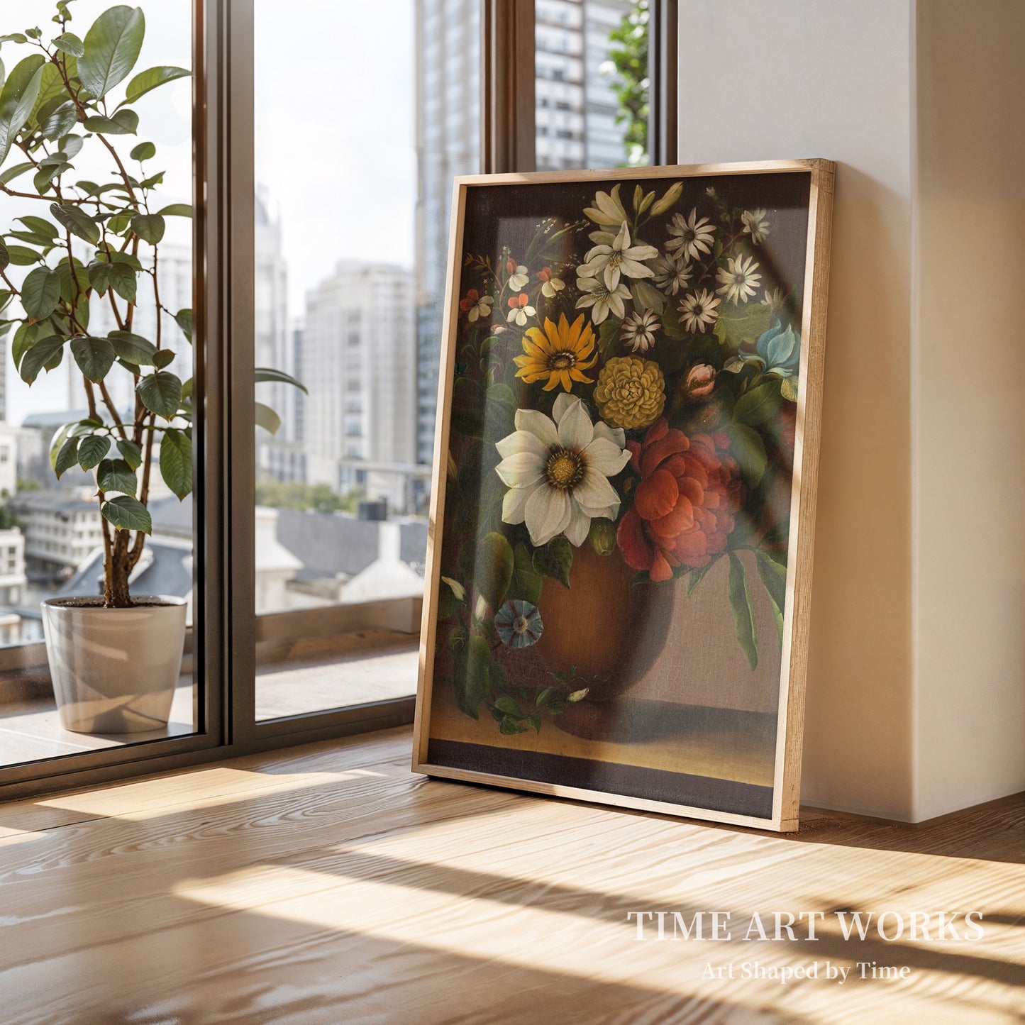 花瓶に生けられた花（Vase med blomster）— ベーレンス、マグダレーネ・マルグレーテ（Bärens, Magdalene Margrethe）