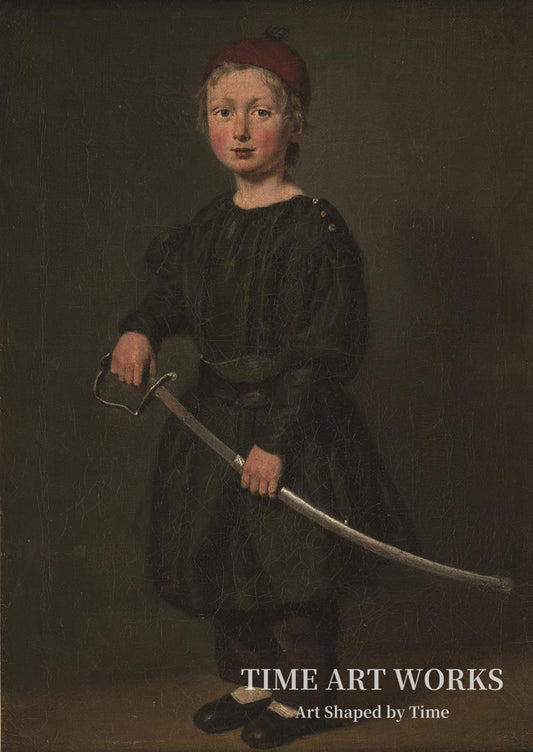 少年の肖像（Drengeportræt. En af kunstnerens sønner）— カリフォルニア州ジェンセン（Jensen, C.A.）