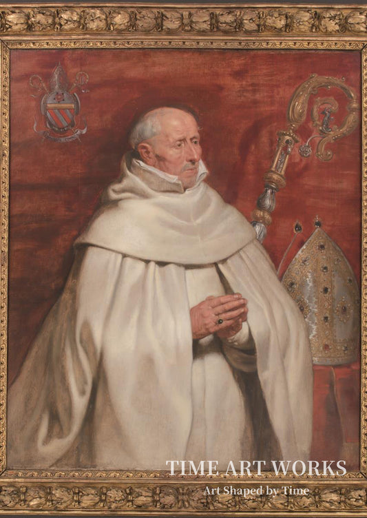 マテウス・ユルセリウスの肖像（Matthæus Yrsselius (1541-1629), abbed ved Sint-Michiels kloster i Antwerpen）— ルーベンス、ピーテル・パウル（Rubens, Peter Paul）