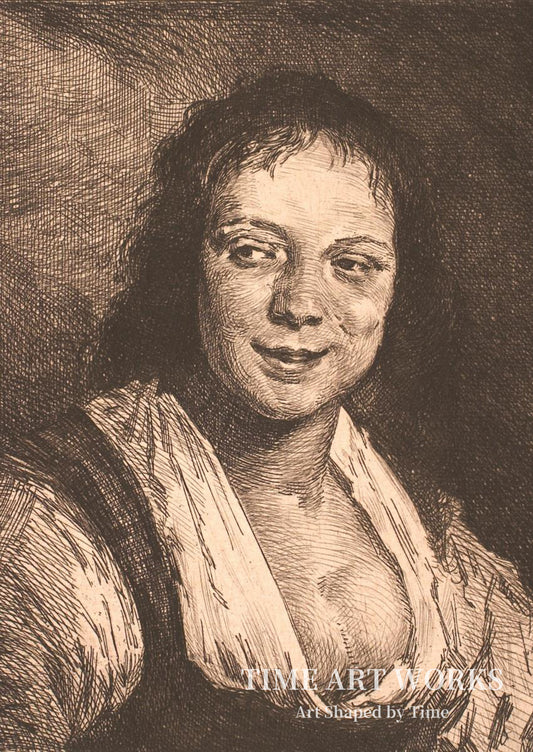 笑う少女（フランス・ハルス作）（Leende pige, efter Frans Hals）— シュワルツ、フランス（Schwartz, Frans）