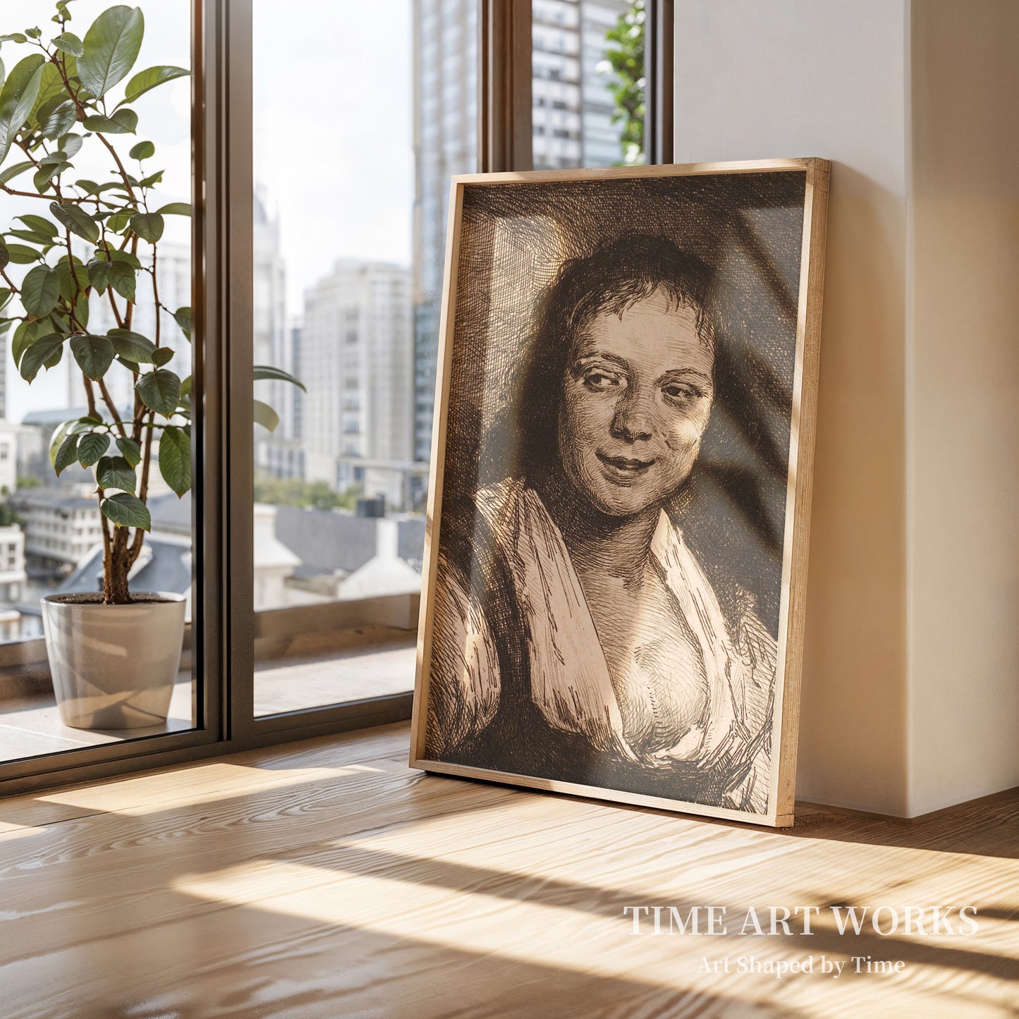 笑う少女（フランス・ハルス作）（Leende pige, efter Frans Hals）— シュワルツ、フランス（Schwartz, Frans）