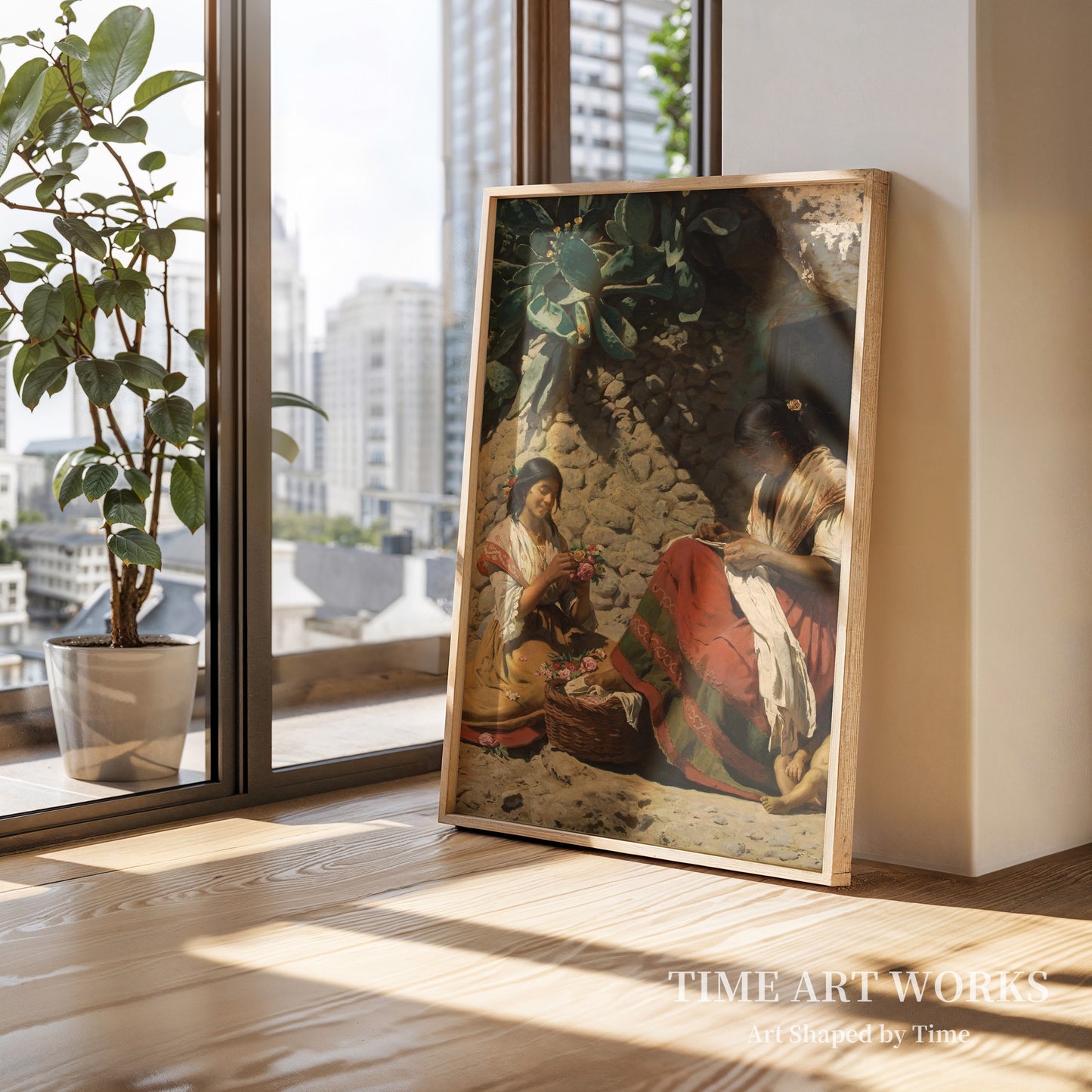 2人のジプシー女性（To sigøjnerkvinder uden for deres bolig）— クロイヤー、PS（Krøyer, P.S.）
